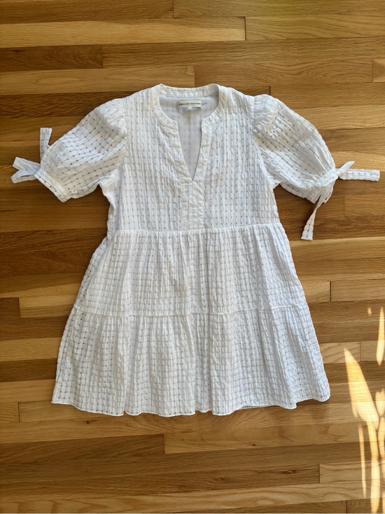 English Factory Dresses & Skirts - English Factory Gingham Tiered Mini Dress - Flowy, White, Summer Dress, Size M